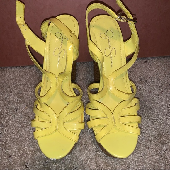 Jessica Simpson Cizal Lemon chill 8.5 platforms - Picture 14 of 15